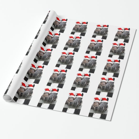 Weihnachtspferde Geschenkpapier (Ungerollt)