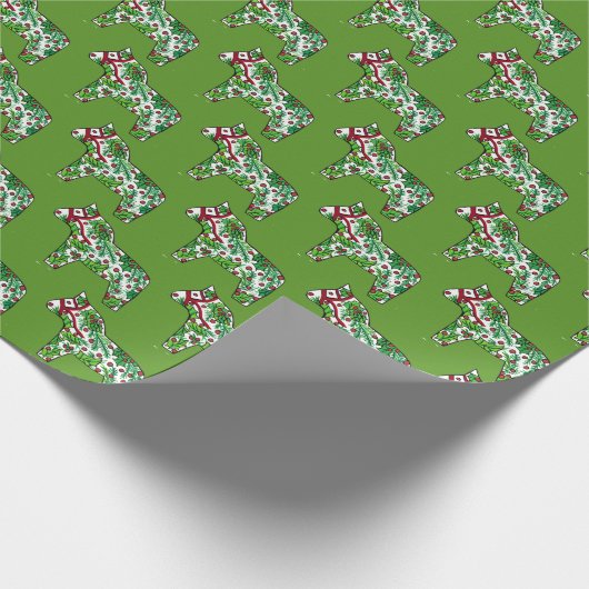 Weihnachtspferde Geschenkpapier (Ecke)