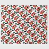 Weihnachtspferde Geschenkpapier (Flach)