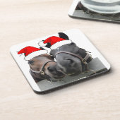 Weihnachtspferde Getränkeuntersetzer (Linke Seite)