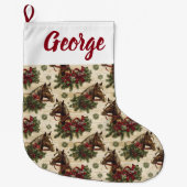 Weihnachtspferde Großer Weihnachtsstrumpf (Vorderseite)