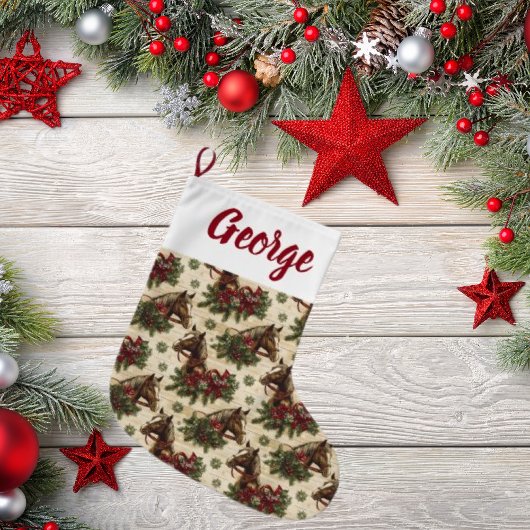 Weihnachtspferde Großer Weihnachtsstrumpf