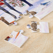 Weihnachtspferde im Schnee Puzzle (Seite)