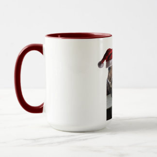 Weihnachtspferde in Santa Claus Hats Tasse
