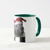 Weihnachtspferde in Santa Claus Hats Tasse (VorderseiteRechts)