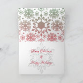 Weihnachtspferde & Kardinäle geklappte Grußkarte Karte (Innenseite)