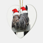 Weihnachtspferde Keramik Ornament (Links)