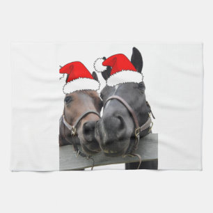 Weihnachtspferde Küchentuch