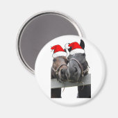 Weihnachtspferde Magnet (Vorderseite/Rückseite)