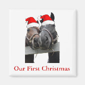 Weihnachtspferde Magnet (Vorne)
