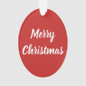 Weihnachtspferde mit Weihnachtsmannmützen Ornament (Rückseite)