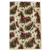 Weihnachtspferde Mittlere Geschenktüte (Vorderseite)