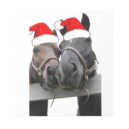 Weihnachtspferde Notizblock (Vorderseite)