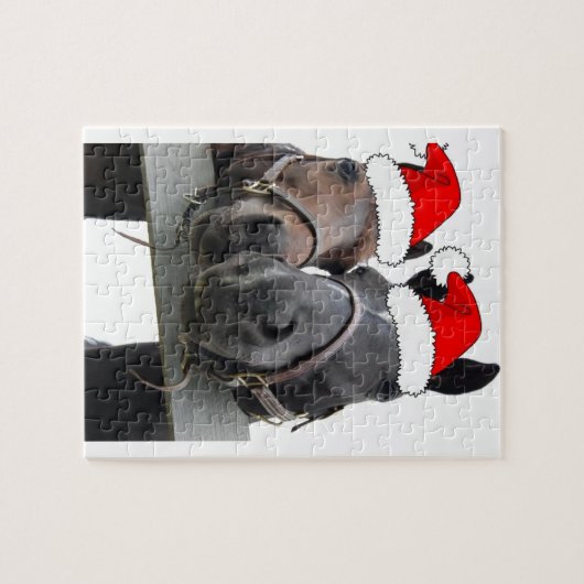 Weihnachtspferde Puzzle (Horizontal)