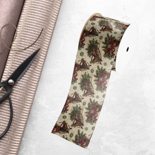 Weihnachtspferde Satinband