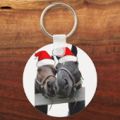 Weihnachtspferde Schlüsselanhänger (Vorderseite)