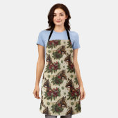 Weihnachtspferde Schürze (Getragen)