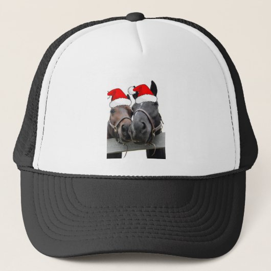 Weihnachtspferde Truckerkappe (Vorderseite)