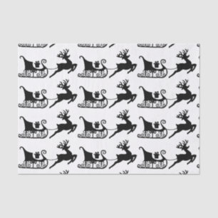 WeihnachtsPferdeschlitten Seidenpapier
