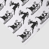 WeihnachtsPferdeschlitten Seidenpapier (Ausschnitt)