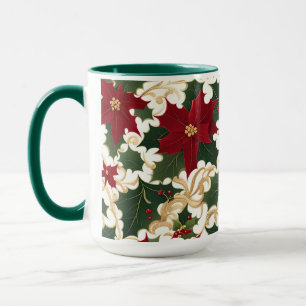 Weihnachtspflanzen im Überfluss Kaffeetasse