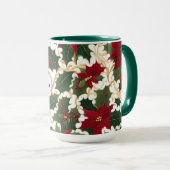 Weihnachtspflanzen im Überfluss Kaffeetasse (VorderseiteRechts)