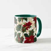 Weihnachtspflanzen im Überfluss Kaffeetasse (VorderseiteRechts)