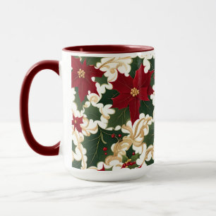 Weihnachtspflanzen im Überfluss Kaffeetasse