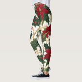 Weihnachtspflanzen im Überfluss Leggings (Links)