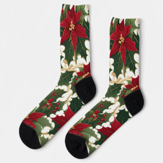 Weihnachtspflanzen im Überfluss Socken