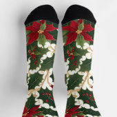 Weihnachtspflanzen im Überfluss Socken (Oben)