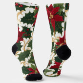 Weihnachtspflanzen im Überfluss Socken (Gewinkelt)
