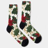 Weihnachtspflanzen im Überfluss Socken (Rechts)