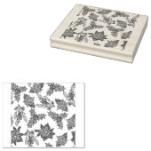 Weihnachtspflanzen-Muster Gummistempel (Stempel)