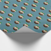 WeihnachtsPflaumenpudding Geschenkpapier (Ecke)