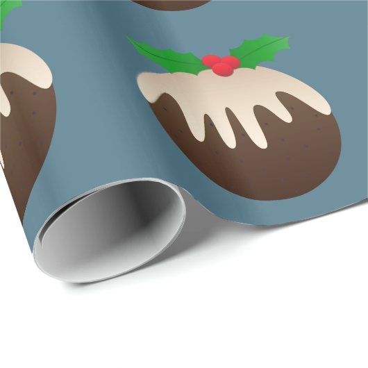 WeihnachtsPflaumenpudding Geschenkpapier (Rolleneckpunkt)