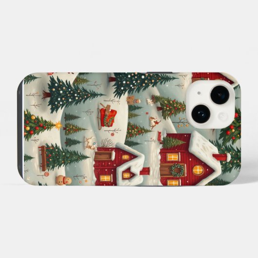 Weihnachtsphonecase iPhone Hülle (Rückseite (Horizontal))