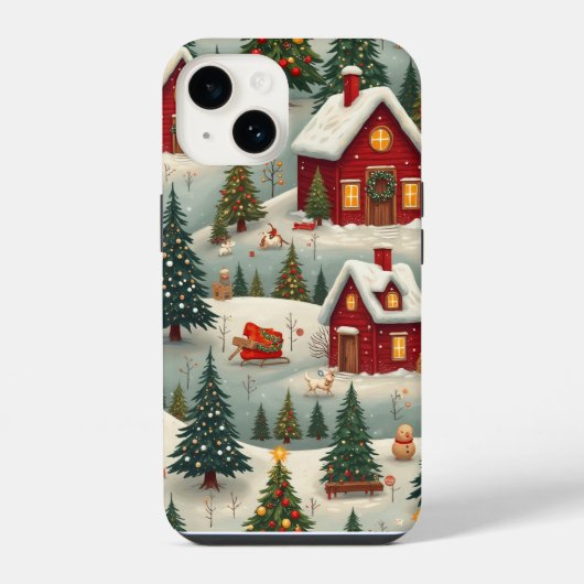 Weihnachtsphonecase iPhone Hülle (Rückseite)