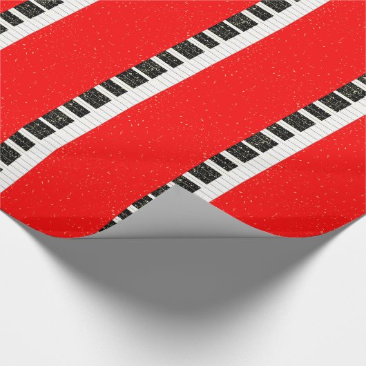 Weihnachtspiano Geschenkpapier (Ecke)