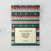 🎅 Weihnachtspickleball Feiertagskarte (Innenseite)