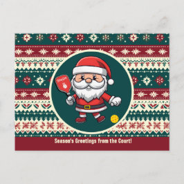 🎅 Weihnachtspickleball Feiertagspostkarte