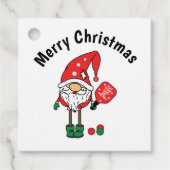 Weihnachtspickleball Geschenkanhänger (Vorderseite)