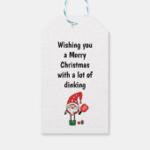 Weihnachtspickleball Geschenkanhänger (Rückseite)