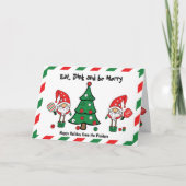 Weihnachtspickleball Karte (Vorderseite)