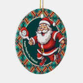 🎅 Weihnachtspickleball Keramik Ornament (Rechts)