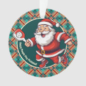 🎅 Weihnachtspickleball Ornament (Vorderseite)
