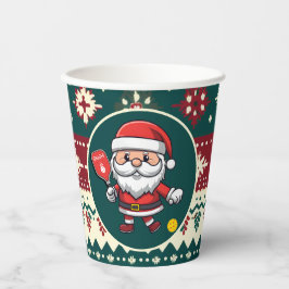 🎅 Weihnachtspickleball Pappbecher