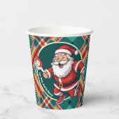 🎅 Weihnachtspickleball Pappbecher (Rückseite)