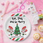 Weihnachtspickleball  pappteller (Party)