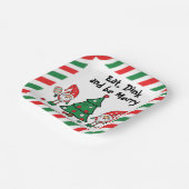 Weihnachtspickleball Pappteller (Gewinkelt)